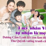 3 mỹ nhân Việt 2 lần tự nhận là mẹ đơn thân: Dương Cẩm Lynh lấy con làm động lực, Thu Quỳnh vướng tranh cãi	