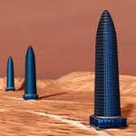 Phát hiện 3 tòa tháp khổng lồ xếp hàng thẳng đứng trên Sao Hỏa