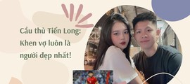 Cầu thủ Tiến Long - người ghi bàn trong trận U23 Việt Nam- U23 Hàn Quốc: Thường xuyên khoe ảnh vợ con đề huề, khen vợ luôn là người đẹp nhất!